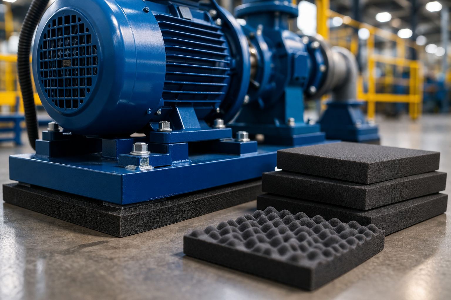 Como reduzir a vibração em máquinas industriais com peças em E.V.A.